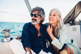 Happy couple enjoying longevity and vitality
