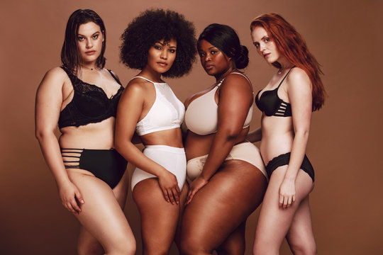 Women celebrating body confidence